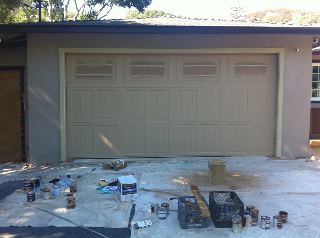 garage door gel stain