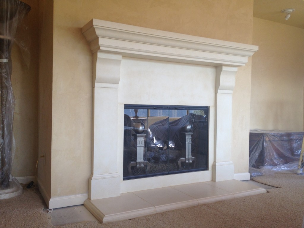 fireplce  glaze mantels