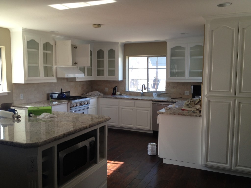 white cabinets